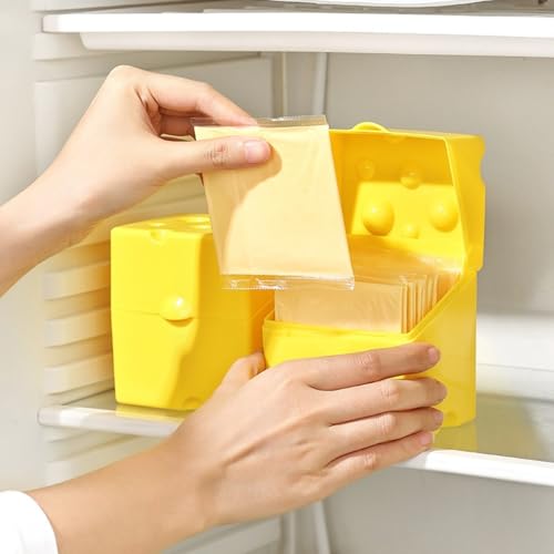Kitchen fresh-keeping box, ABS flip cheese box, refrigerator fresh-keeping box, food and snack packaging, butter storage box - size: white
