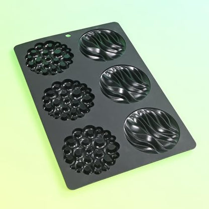 Silicone Mold, 6-Cavity Chocolate Mousse Cake Molds, Baking Mould for Desserts, Pastry, Candy, Non-Stick Food Grade Silicone Baking Pan (C_ Round) - size: C_ Round