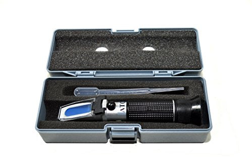 HQRP Sugar Refractometer for Brewing/Measuring Sugar Content for Beer or Wine + HQRP Sun Meter