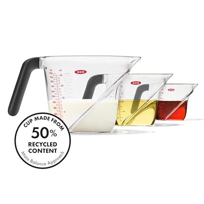 OXO Good Grips 3-Piece Angled Measuring Cup Set,(Pack of 12) - size: Multi (Pack of 12)