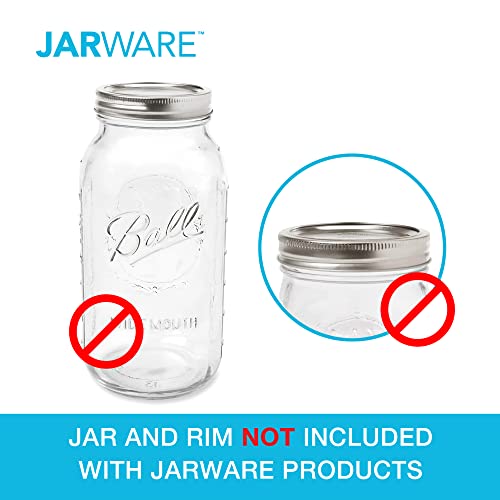 Jarware Mason Jar Lid, Seed Sprouting Lids For Wide Mouth Mason Jars, Set of 2 - size: Wide Mouth, style: Seed Sprouter