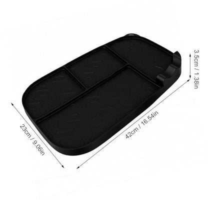 Reusable Silicone Air Fryer Liner 16.5x9 Inch Non Stick Heat Counter Mat for, Oil Draining Pad for Kitchen Countertops and Appliances