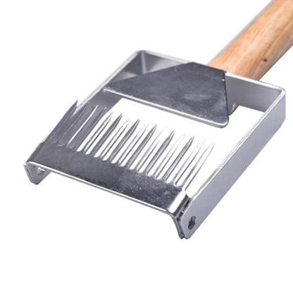 TopHomer Beekeeping Uncapping Fork Stainless Steel Honeycomb Honey Fork Knife 2 in 1 Beekeeping Tool Easy to Use