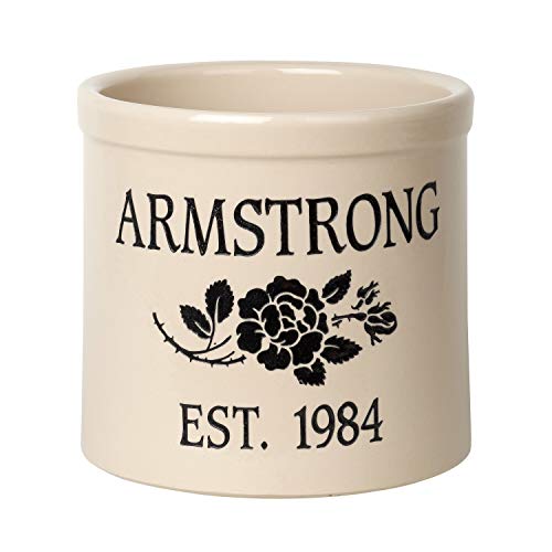 Personalized 2 Gallon Pot with rose design
