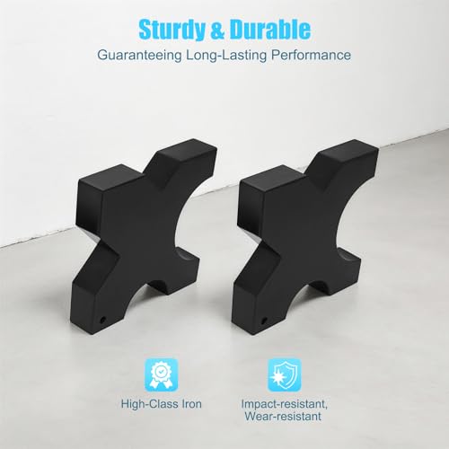 Arbor Press Plate, 1 Pair 5'' x 5'' x 1'' No holes H-shape Hydraulic Shop Press Plate 20Ton Metal H Frame Hydraulic Shop Press Plates for Workshops Factories & Production - size: 5'' x 5'' x 1'' / No holes