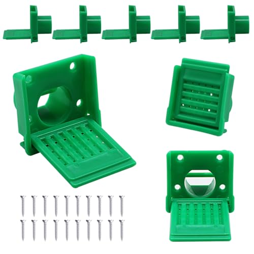 8 Pcs Bee Hive Entrance Reducer, Portable Beehive Entrance Reducer, Green Square Bee Hive Mouse Guards, Entrance Gate Bee Supplies for Beekeepers Beekeeping Tool - color: Green