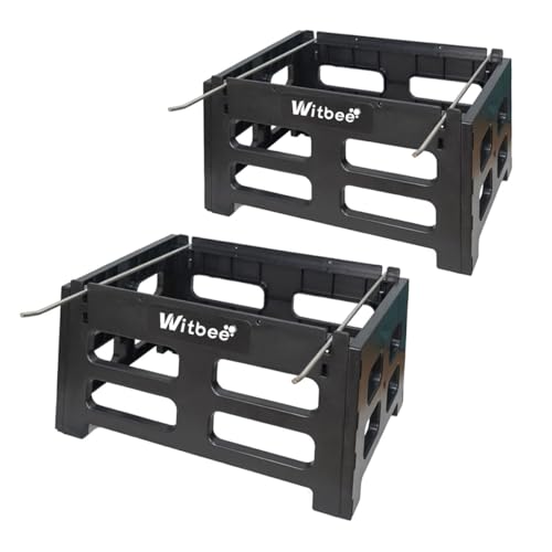 witbee 2 Pack Plastic Beehive Stand for 10 Frame Langstroth Hives, Beekeeping Hive Support Rest with Frame Holder Bee Keeper Hive Stand - size: 2 PACK