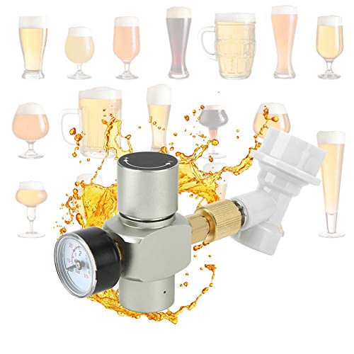CO2 r, Mini Keg Regulator, Portable Beer Keg Dispenser, Gas s Lock Quick Disconnect for Home