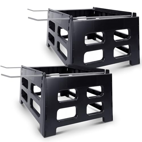 Vesici 10 Frame Bee Hive Stand 22.44 x 16.73 x 12.99 Inch Black Plastic Hive Stand Frame Beehive Beekeeping Support Tool a Good Helper for Your Beekeeping(1 Pc)