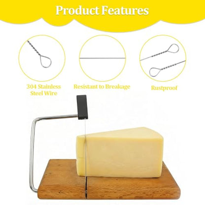 8 PCS Cheese Slicer Wire Replacement,Replacement Cheese Slicing Board Wire, Marble Cheese Slicing Board Wire,5.7-Inch Cheese Slicer Wire - style: 8 PCS