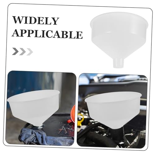 Extra Large Funnel Wide Mouth Sturdy Plastic for Canning Sediment Removal Kitchen Use Reusable