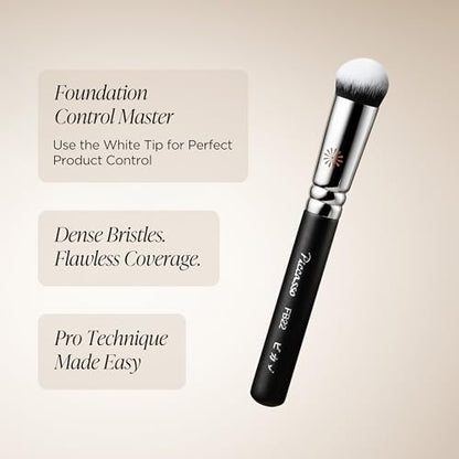 Korean FB22 Foundation Spatula – Professional Stainless Steel Makeup Tool for Thin, Seamless Foundation & Cream Blending (Dome) - color: Dome
