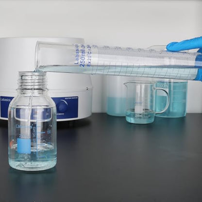 Labasics 4-Pack Borosilicate Glass 50 ml Heavy Wall Graduated Cylinder Measuring Cylinder - size: 50 ml