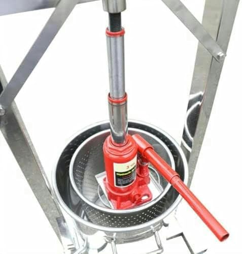 12L Fruit Wine Press Grape Crusher Juice Maker with Hydraulic Jack 304 Stainless Steel Fruit Press Cider for Wine, Cider, Vegetables Making Fruit Crusher~/