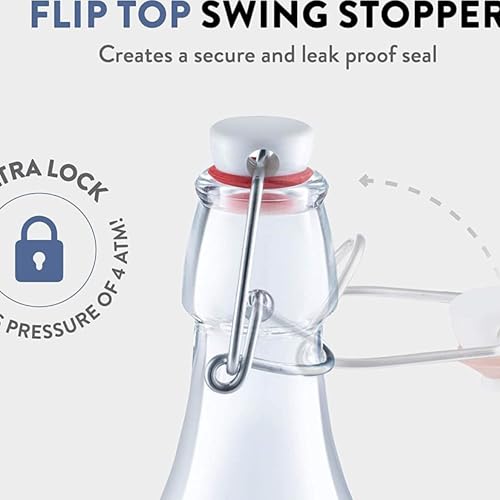 Bormioli Rocco Square Swing Bottle 33.75 Ounce - size: 33.8 Ounces