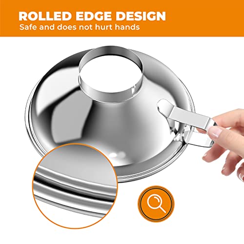 Pisol Canning Funnel for Kitchen Use, Wide Mouth Food Grade Stainless Steel Funnel for Wide and Regular Mouth Mason Jar, Deal for Filling Bottle, Liquid and Solid