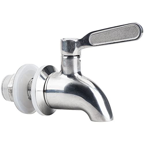 Stainless Steel Spigot for Beverage Dispenser, Water Dispenser Replacement Part, Outdoor Water Faucet for Sun Tea Jar, Party, Camping (1 Pack) - size: 1 Pack