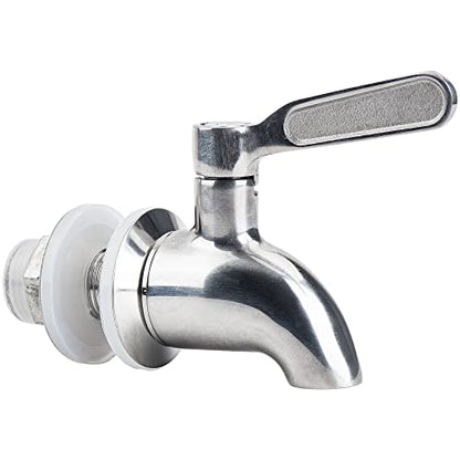 Stainless Steel Spigot for Beverage Dispenser, Water Dispenser Replacement Part, Outdoor Water Faucet for Sun Tea Jar, Party, Camping (1 Pack) - size: 1 Pack