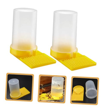 4Pcs Durable Bee Water Feeders for Garden Convenient Beehive Entrance Dispenser Cups Easy to Operate Bee Drinking Station for Beekeeping