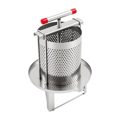 Fruit Wine Press, 3.2 Gallon Honey Press Extractor | Beeswax Presser, Fruit Apple Crusher, Manual Juice Maker, Apple Cider & Nature Juice Making - color: Style 1