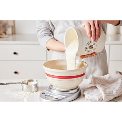 King Arthur Baking Company Classic Sourdough Storage Crock, Ceramic, Non-Reactive Glaze, 1-Quart Capacity - size: 1-Quart Capacity, Ceramic