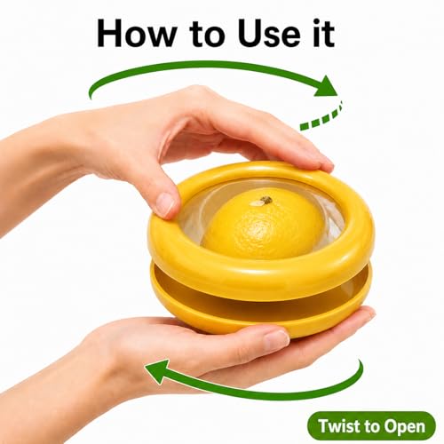Reusable Food Cover with Lid Stretch Wrap Saver for Fruit and Vegetables Kitchen Storage Cover for Onion Lemon Tomato - color: Yellow
