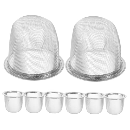 Loose Leaf Tea Strainer 8 Pack Stainless Steel Tea Infuser Strainer Mesh Replacement - size: 6.00X6.00X5.00CM