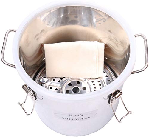 2 Pots Stainless Steel Still 3Gal/12Liters Water Alcohol Distiller Home Brew Kit Wine Making Supplies for DIY Brandy Whisky Vodka Distilled Water, Silver - size: 3 Gallon 12 Liters