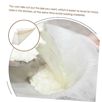 Healifty 6Pcs Reusable Tofu Cloth for Straining Draining and Cooking Practical Cheesecloth for Homemade Tofu Juicing and Steaming Vegetables