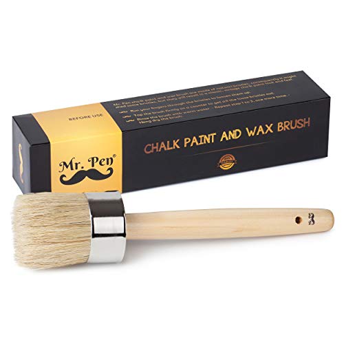 Mr. Pen Chalk & Wax Paint Brush, 2 Inch Round | Furniture Chalk Paint Brushes - size: 2 inch