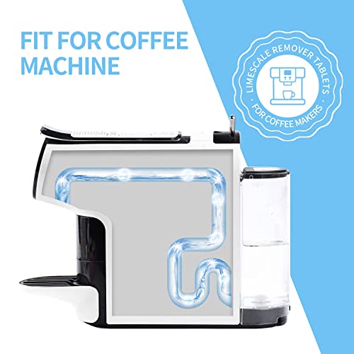 NATRUTH 20 Packs Powerful Limescale Removal,Efficient Water Bottle Cleaning Tablets,Odor-Free KETTLE & Coffee Cup Cleaner Tablets,Descaler for Coffee Machine,Natural Stainless Steel Cup Cleaners