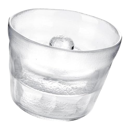 Glass Pickle Jar with Weight Lid Fermentation Kimchi Storage Pickle Pot Container for Sauerkrau Fruit Preservation, 1Pc Height 9.6cm