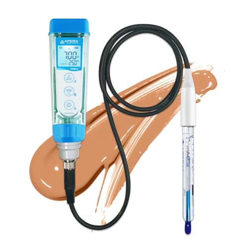Apera Instruments PH60Z-VS Smart Handheld pH Meter Tester Kit with LabSen 855 ATC pH Electrode for Lab-Grade pH Measurement of Viscous Liquid Samples - style: Viscous Liquids
