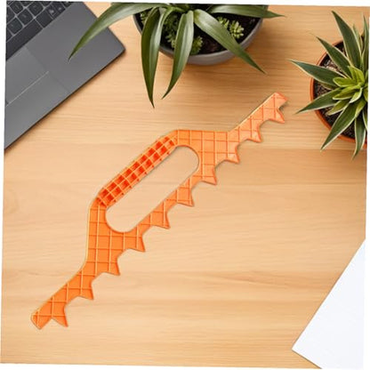 Kisangel Beekeeping Distance Measurement Rake Frame Spacer Tool for Beehive Management Essential for Accurate Hive Setup and Maintenance Yellow Plastic Design