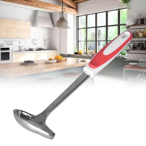 Canning Ladle, Metal Ladle Soup Serving Ladles Stainless Steel Canning Ladle Long Handled Ladle Oil Soup Spoon Pouring 12.2 x 3.43 Inches, 1 Piece
