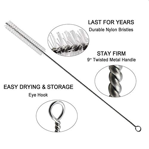 Professional 14" Stainless Steel Spring-Loaded Bottle Filler Pro-Grade Kit with 6.5ft NSF Tubing & Cleaning Brush – Homebrew Equipment for Beer, Wine, Kombucha, and More