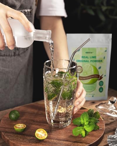 ORGFUN Original Lime Powder, Whole Lime Juice Freeze Dried Powder, Great for Cocktails, Drinks, Smoothies, and Cooking 7.06 Oz - color: Lime 7.06 Ounce