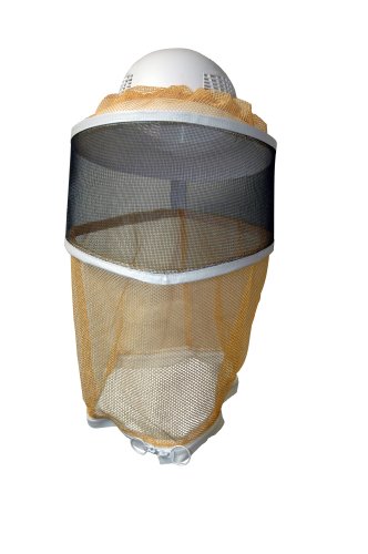 Mann Lake Stingless Binding Round Beekeeping Veil, Fine Mesh Head Cover for Hot Summer Weather, Breathable Veil for Bee Suit Protection, Comfort Fit for Farm and Backyard Work - style: Zipper