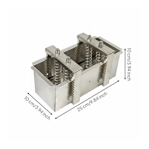 Baoblaze Stainless Steel Adjustable Sawtooth Locking Device Smooth Surface Suitable for Home Cooking Professional Kitchen, 2.5KG, Removable Bottom - size: 2.5KG, style: Removable Bottom