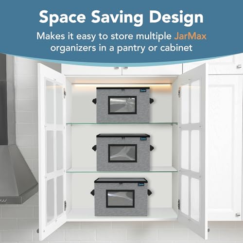 64 oz 1/2 Gallon jars Storage Containers, Sturdy Canning Jar Storage Containers Holds 6 64oz Ball Mason Jars, Foldable Canning Organizer, Stackable Home Storage Box with Lid & Label holder - size: Half Gallon