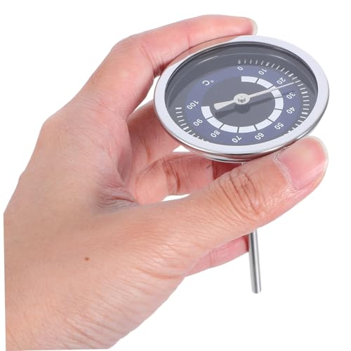 ULTECHNOVO High Precision Stainless Steel Temperature Gauge Instant Read Thermometer for Kettles Effortless Installation User Friendly Dial for Home Brewing Cooking