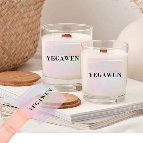 2" x 2" Square Transparent Thermal Labels Stickers, Clear Thermal Labels, Transparent Holographic Pink Direct Thermals Label, Perforation Line Design- 200 Sheets - color: Transparent Pink, size: 2 X 2