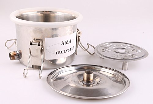 Spare Parts for 3 Pots Moonshine Still/Distiller/Brewing Kit: Stainless Middle/Spice/Fruit Pot & Bellows Pipes (fit 2 Gallon 10 Litres Distiller) - size: fit 2 Gallon 10 Litres Distiller
