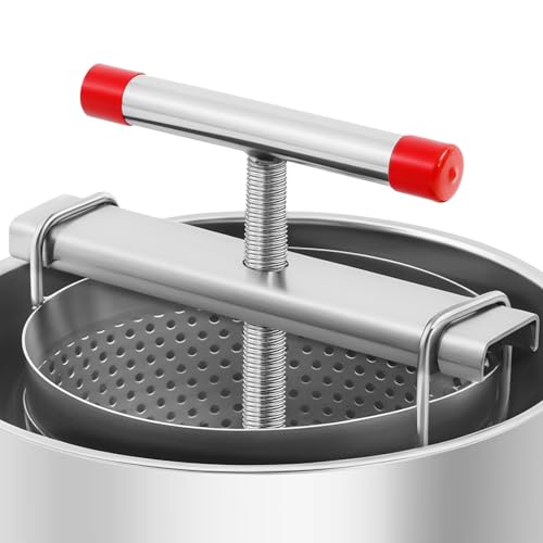 Bee Honey Press Machine, Manual Grape Fruit Juice Press Extractor, Honey Extractor Manual, Extractor Beeswax Presser, Fruit Juice Press extractor Wine Making Equipment for Self in Home