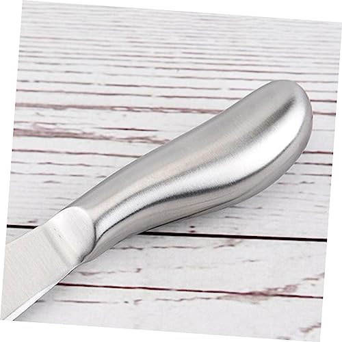 Healifty Stainless Steel Butter Spreader and Cheese Knife Rust Resistant Cream Spatulas for Cake Icing Butter Cheese Kitchen Utensil for Home Bakery and Catering Use
