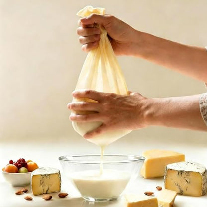 2Pcs Reusable Cheesecloth,Grade 100,16x16 Inch Hemmed Cheese Cloth for Straining Craft,100% Cotton Unbleached Cloth Strainer for Cooking,Baking,Juicing,Cheese Making,Ultra Fine and Dense,Washable - size: 16*16 inch*2 PCS
