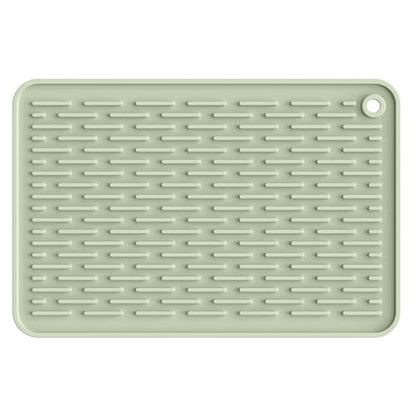 ME.FAN Silicone Dish Drying Mat for Kitchen Counter, Dish Drying Pad for Sink, Refrigerator or Drawer, Countertop Protection Pad S - 12'' x 8'' - Desert Sage - size: 8" x 12"
