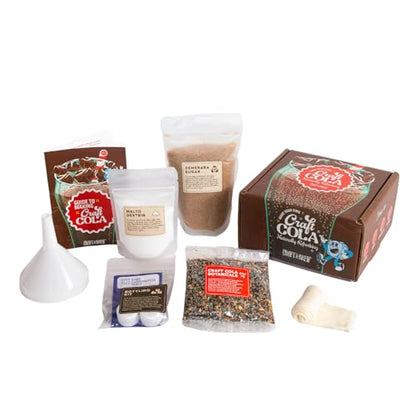 Craft A Brew - Craft Cola Kit - Easy for Beginners - At Home Soda Making Kit - Make Your Own Craft Cola - Includes Ingredients & Reusable Equipment - Starter Home Brewing - Makes 4 Liters - style: Cola Kit