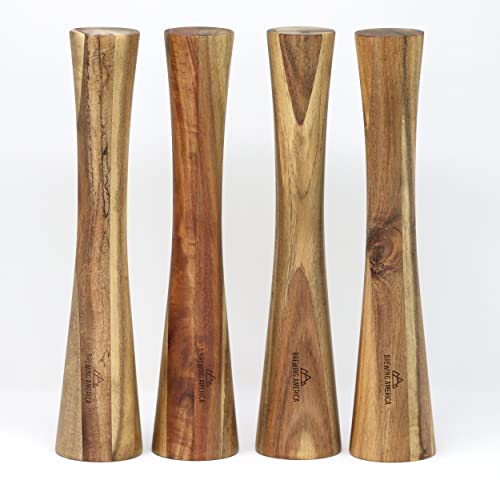 Brewing America Acacia Wood Vegetable Fermentation Tamper - Cabbage Sauerkraut Pounder - Fermenting Food Tool Packer Stomper 12 inches for Mason Jars