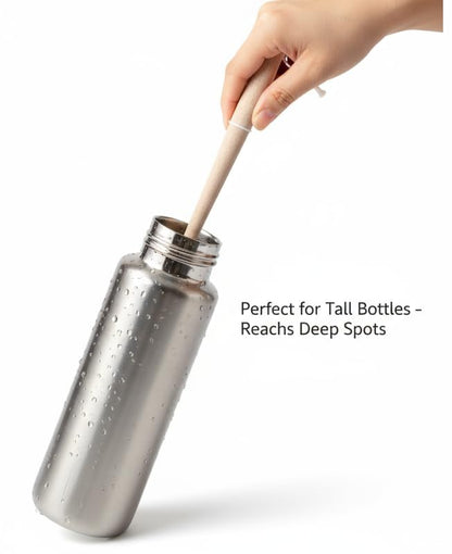 Bottle Brush Cleaner,Solid Beech Wood Handle Tapered, Non-Scratch for Cleaning Coffee Cups,Mason,Thermos,Glass Bottle,Beer Bottles,Wine Bottles - size: 1 Pack - Tapered Brush